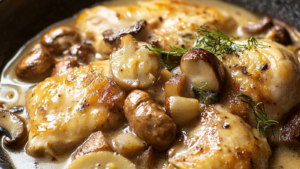 Poulet au Porto et Champignons depuis recettemoderne.com