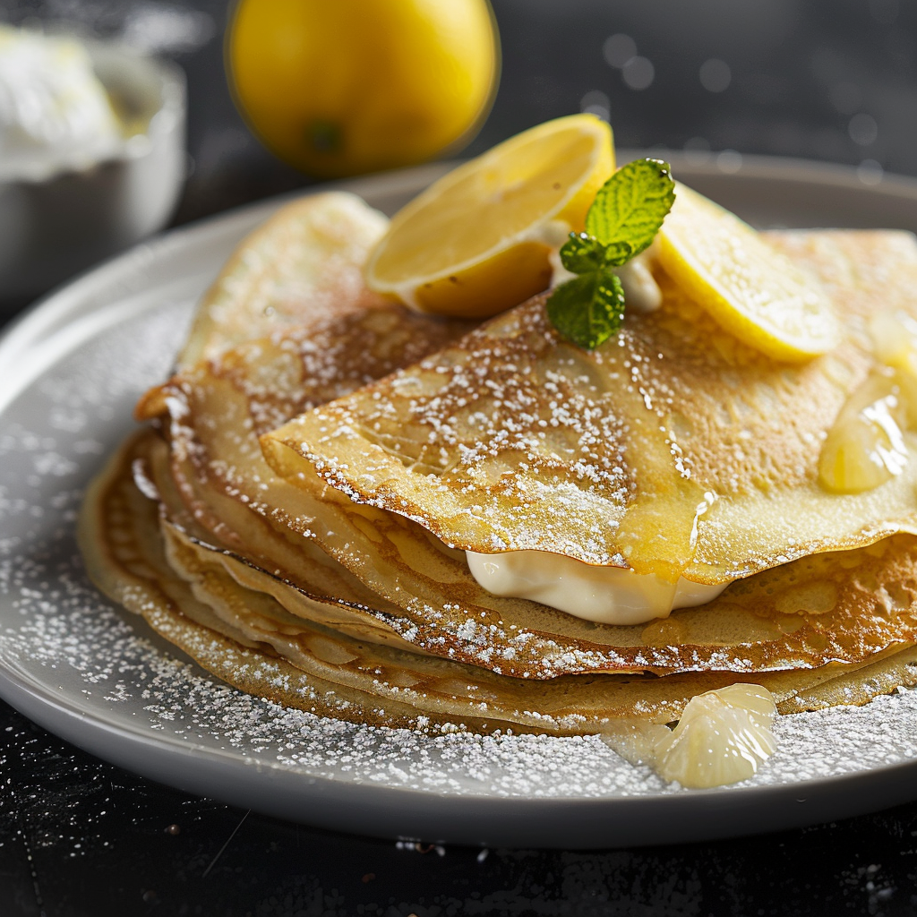 Recette de crêpes au citron et au sucre