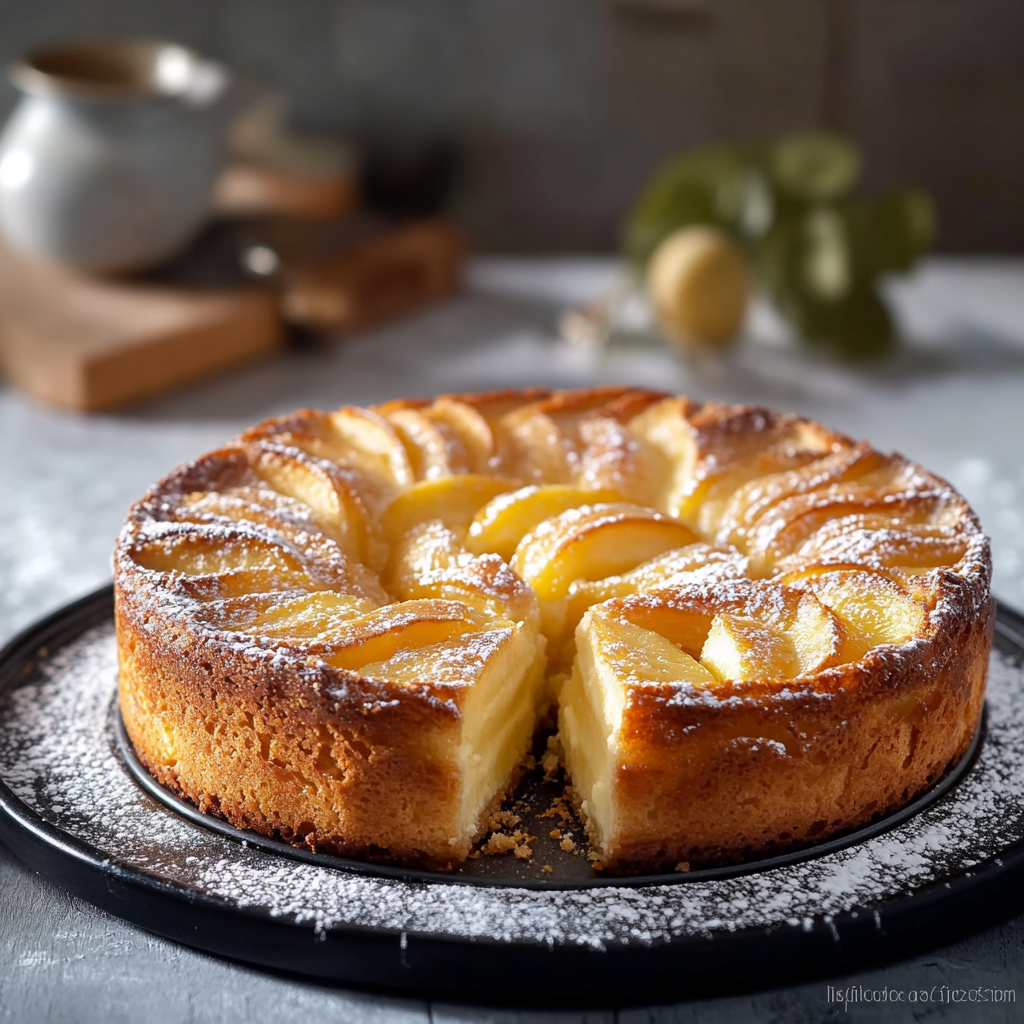 gâteau au yaourt et aux pommes