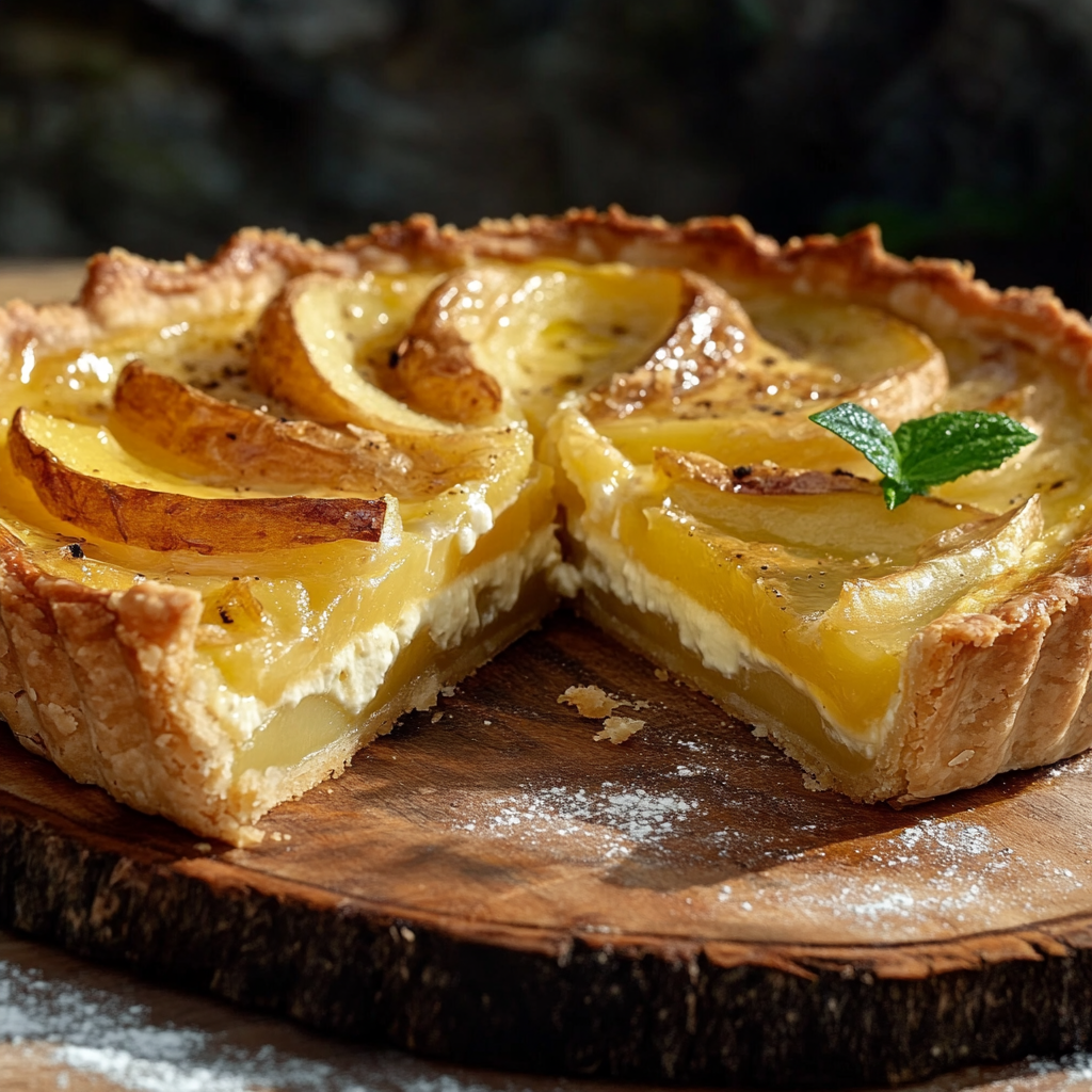 tarte aux pommes façon quiche