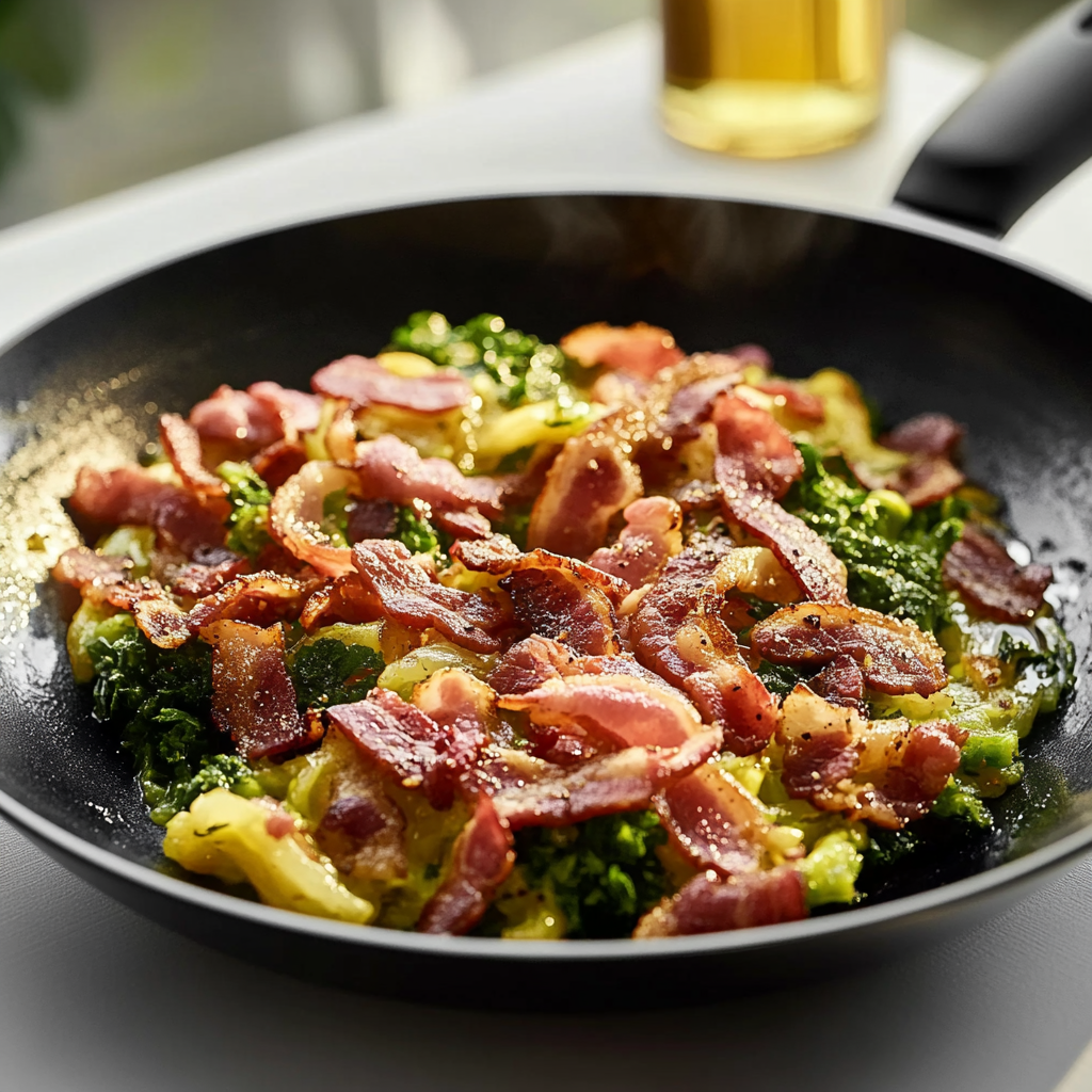 Chou Sauté au Bacon depuis recettemoderne.com