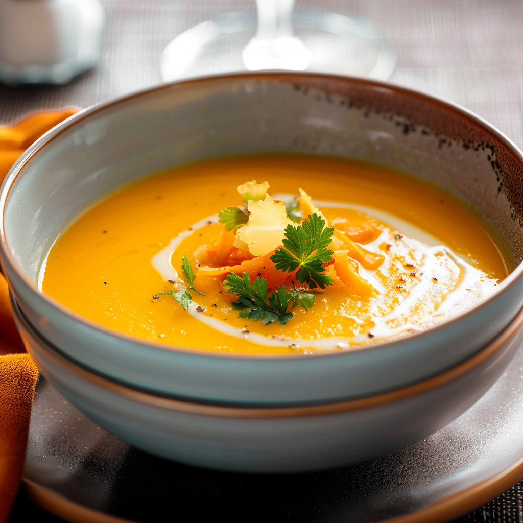 Soupe de Carotte à la Vache qui Rit Depuis recettemoderne.com