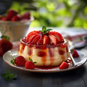 Pudding à la Fraise