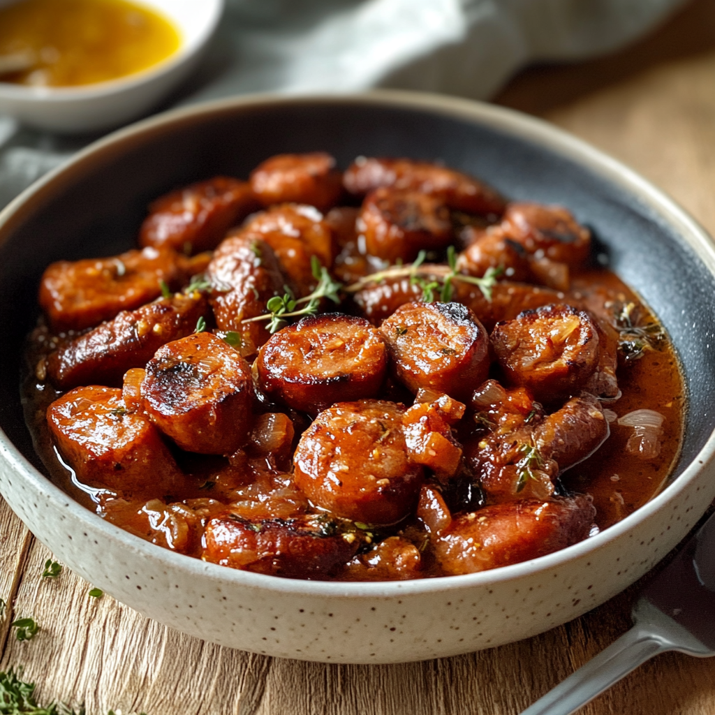 Saucisses Réunionnaises Mijotées
