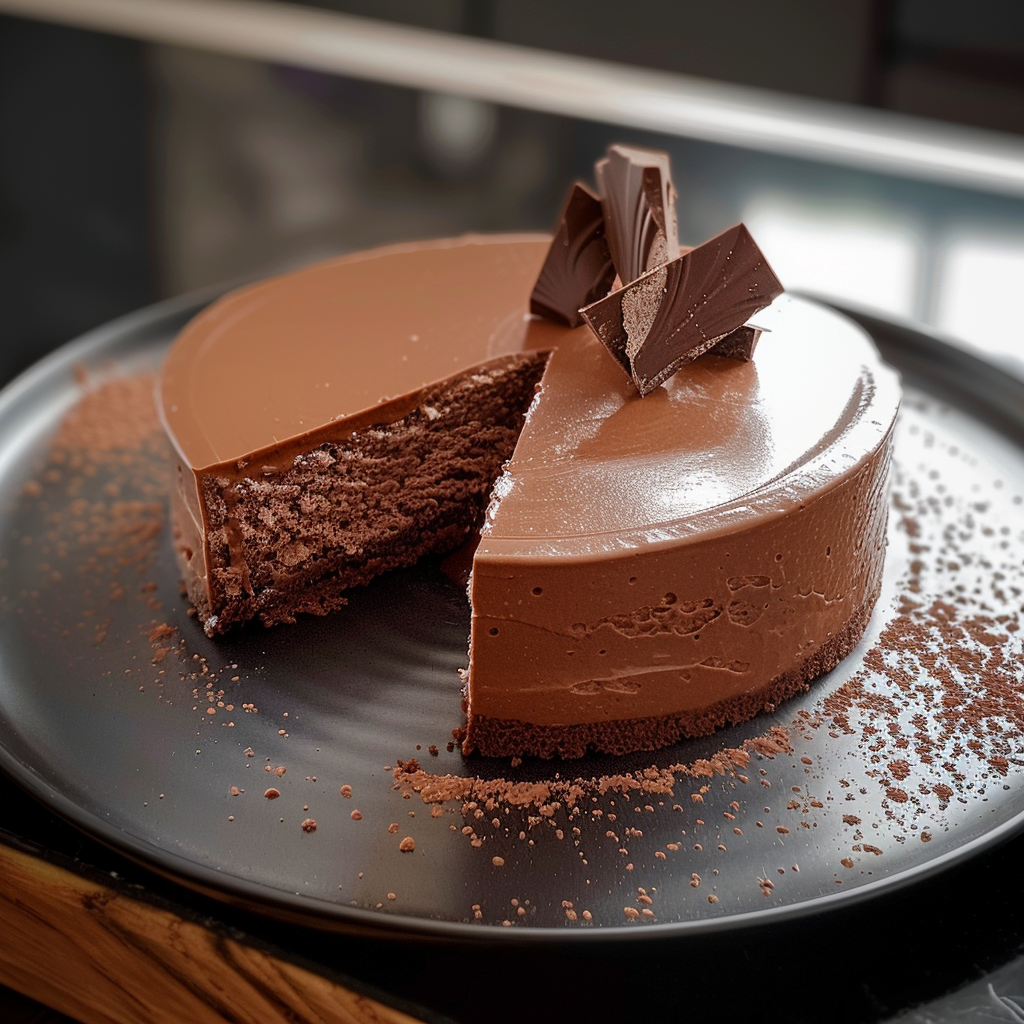 Gâteau mousse au chocolat depuis recettemoderne.com