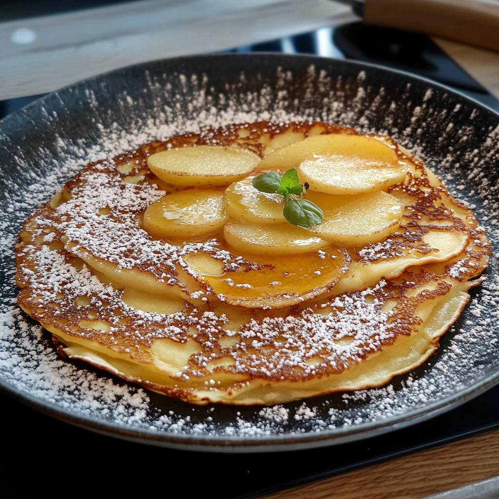 Crêpes Alsaciennes Épaisses aux Pommes