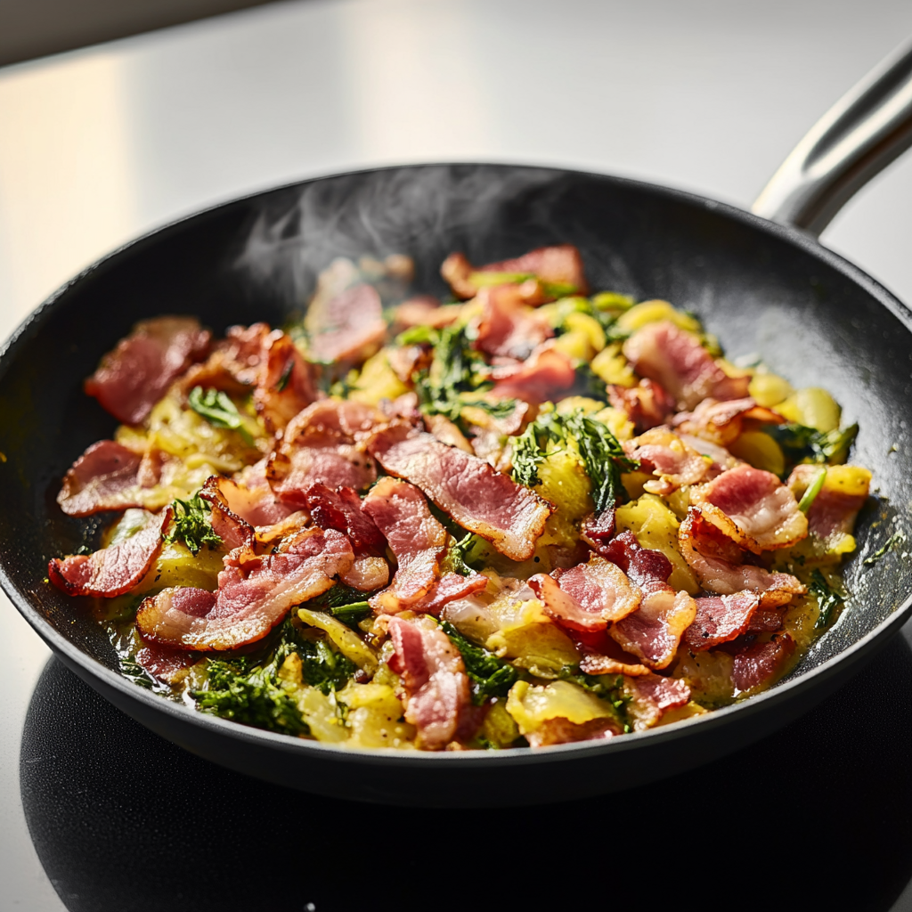 Chou Sauté au Bacon depuis recettemoderne.com