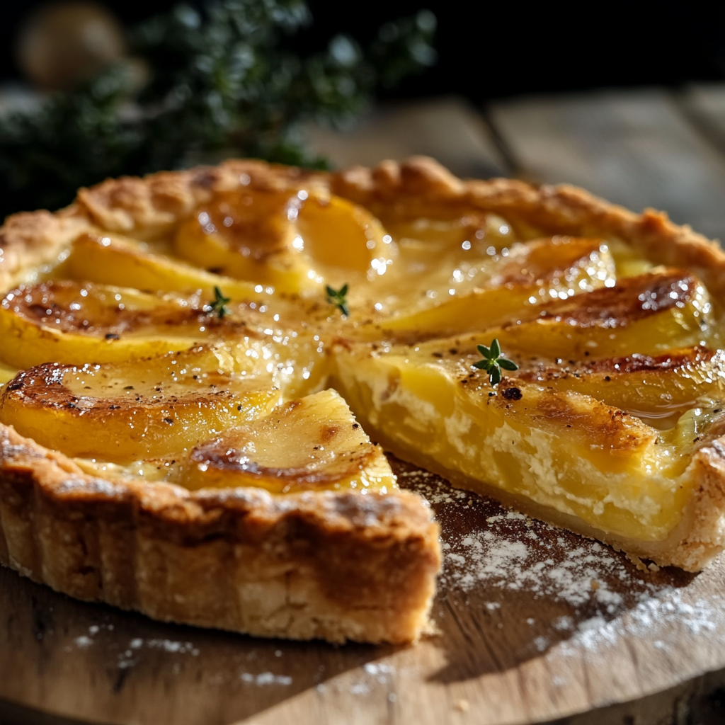 tarte aux pommes façon quiche