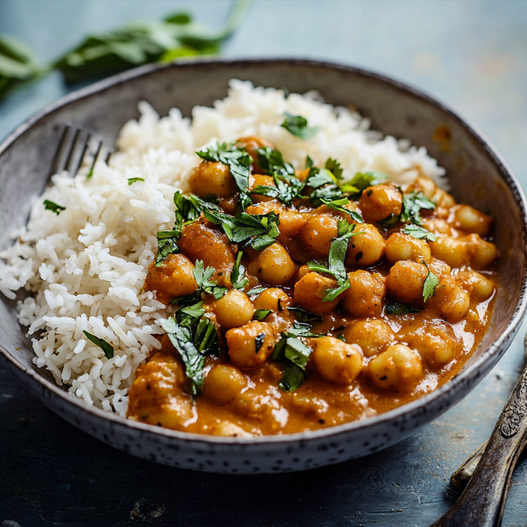 Curry de Pois Chiches à l'Indienne depuis recettemoderne.com