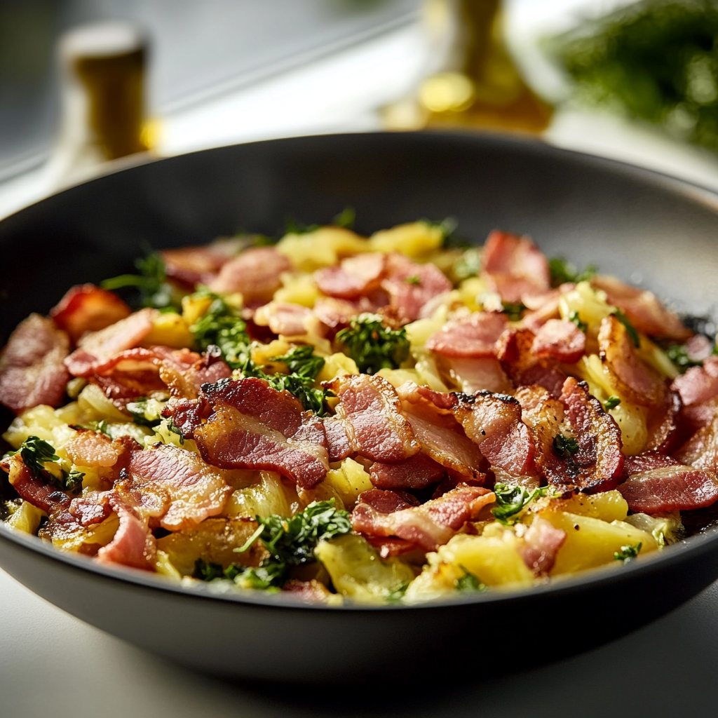 Chou Sauté au Bacon depuis recettemoderne.com