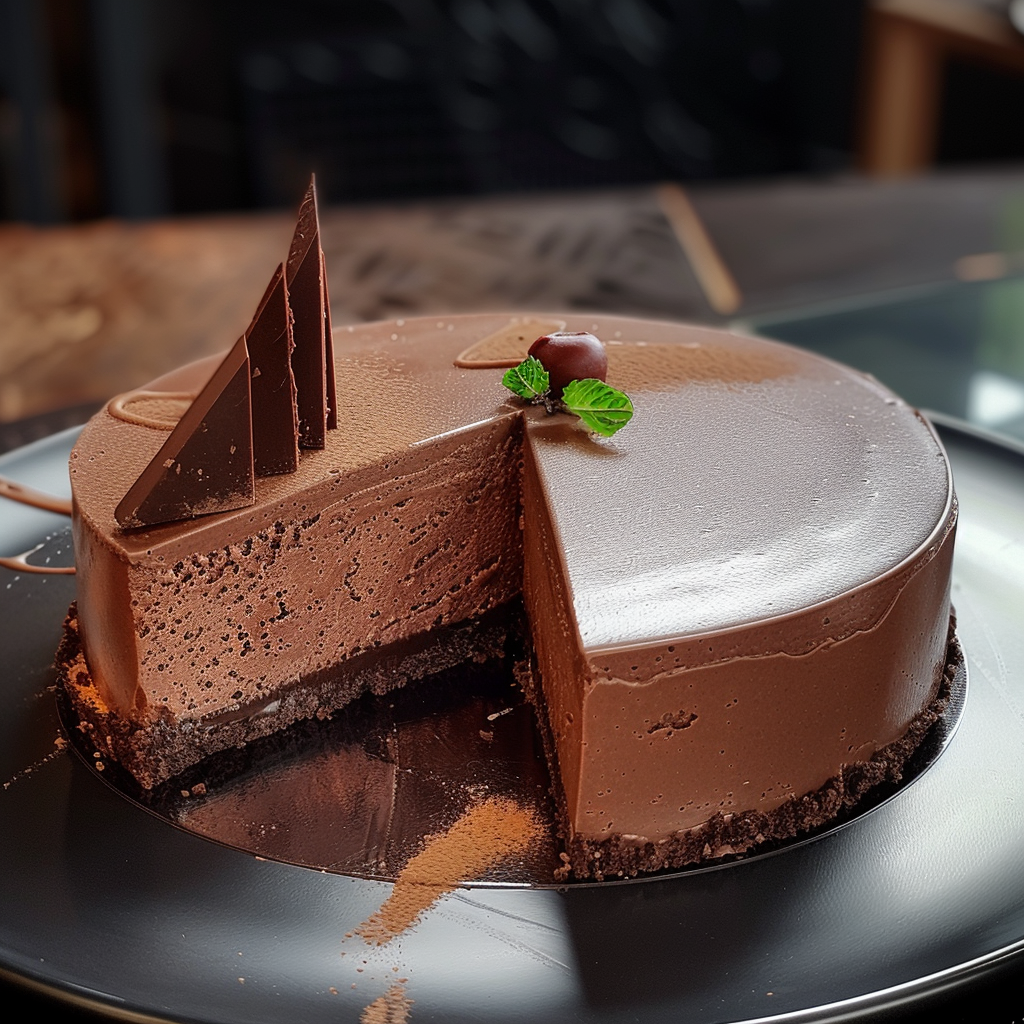 Gâteau mousse au chocolat depuis recettemoderne.com