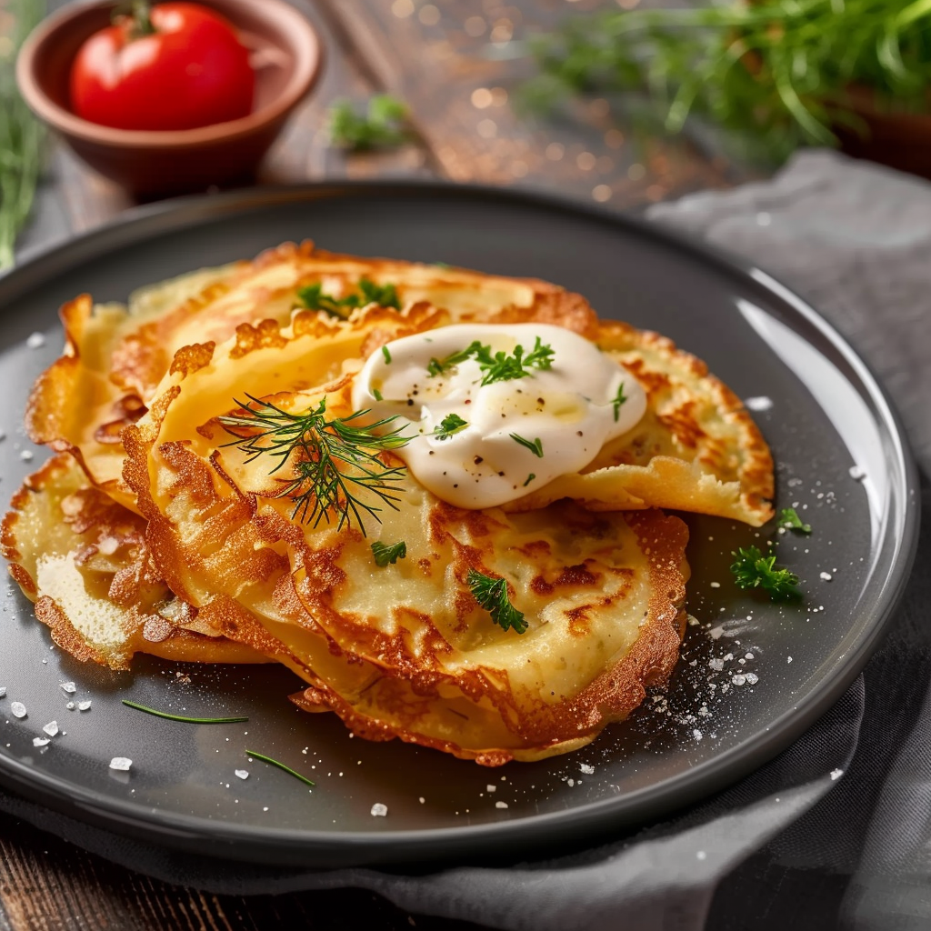 Crêpes de Pomme de Terre depuis recettemoderne.com