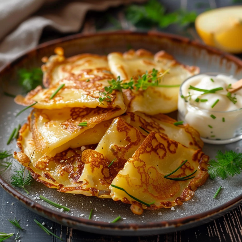 Crêpes de Pomme de Terre depuis recettemoderne.com
