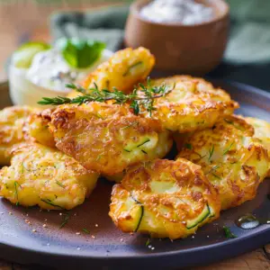 Recette de Beignets de Courgettes à la Cuillère