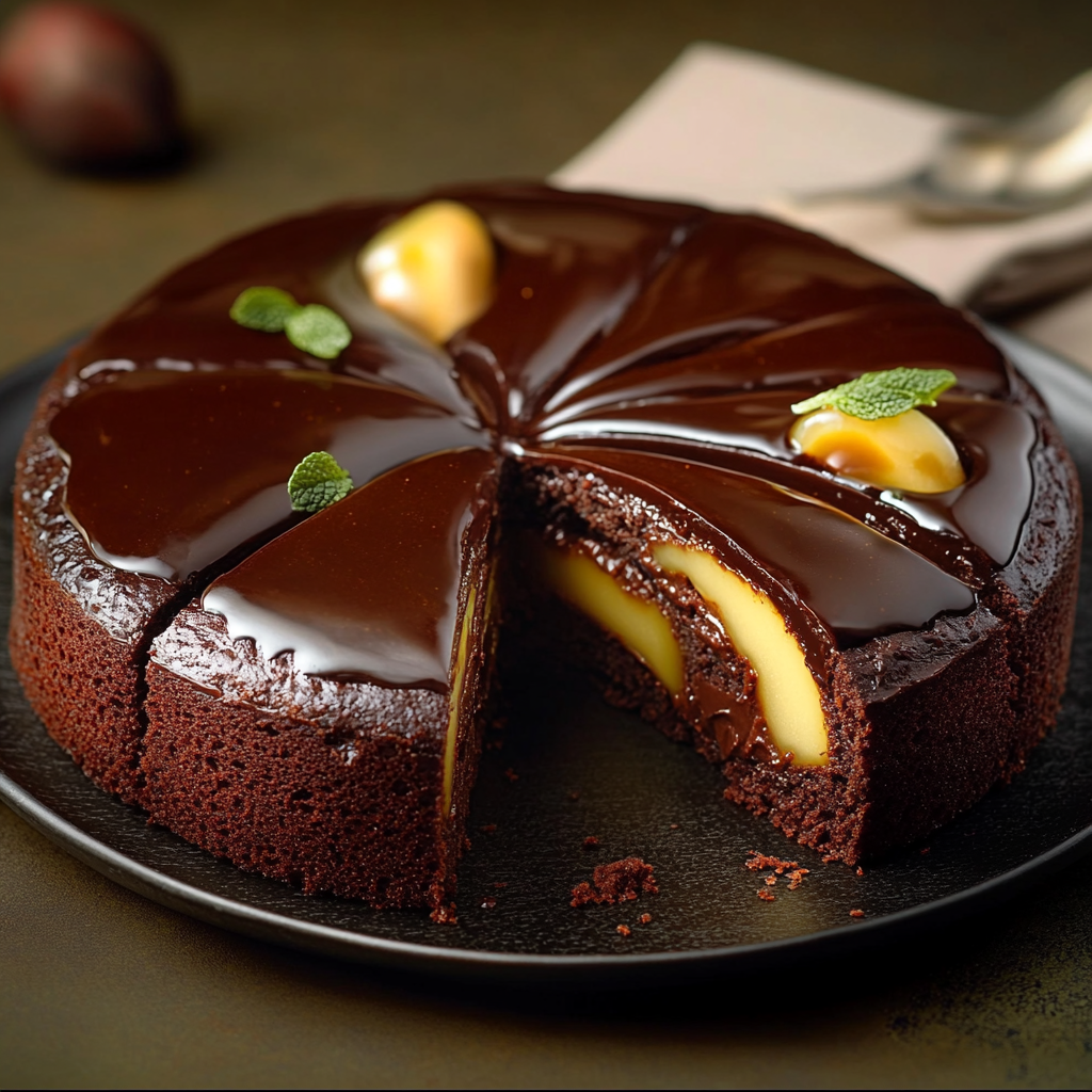 Gâteau poires chocolat