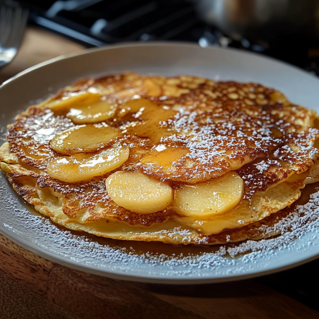 Crêpes Alsaciennes Épaisses aux Pommes