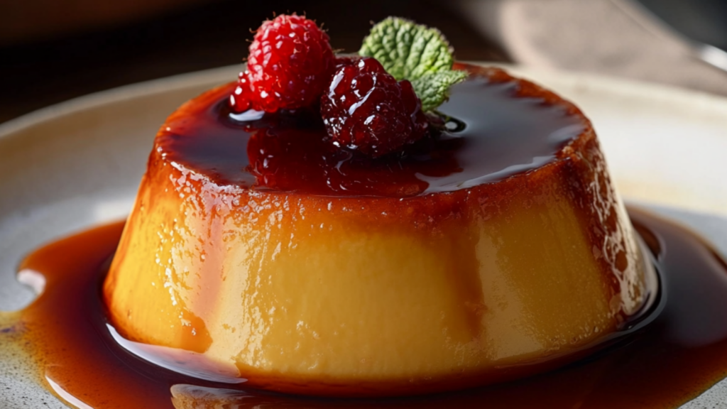flan au café