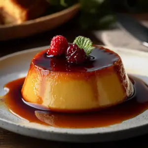 flan au café