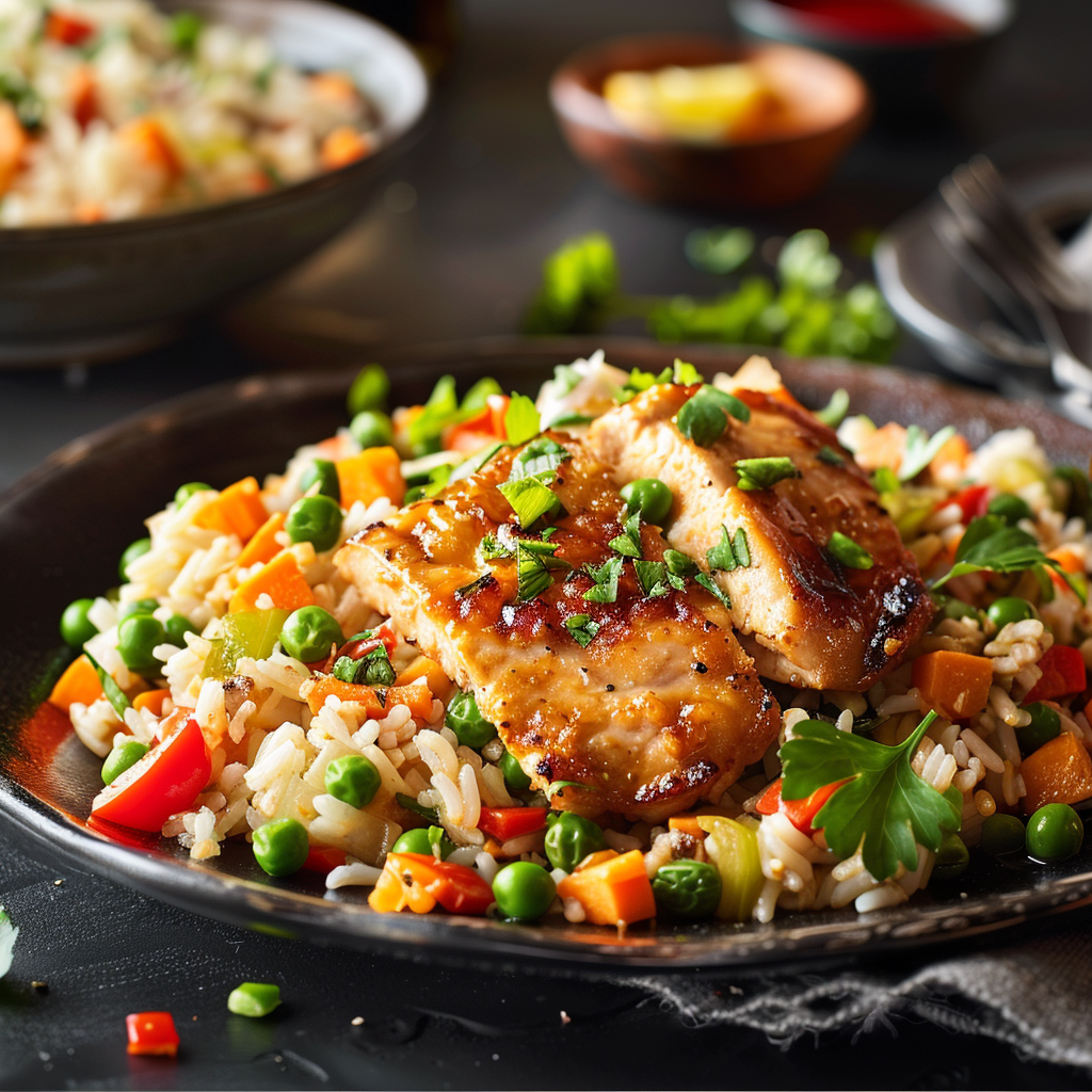 Recette de Riz Frit au Poulet : Un Plat Asiatique Délicieux à Essayer à la Maison