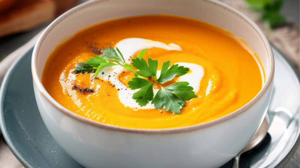Soupe de Carotte à la Vache qui Rit Depuis recettemoderne.com