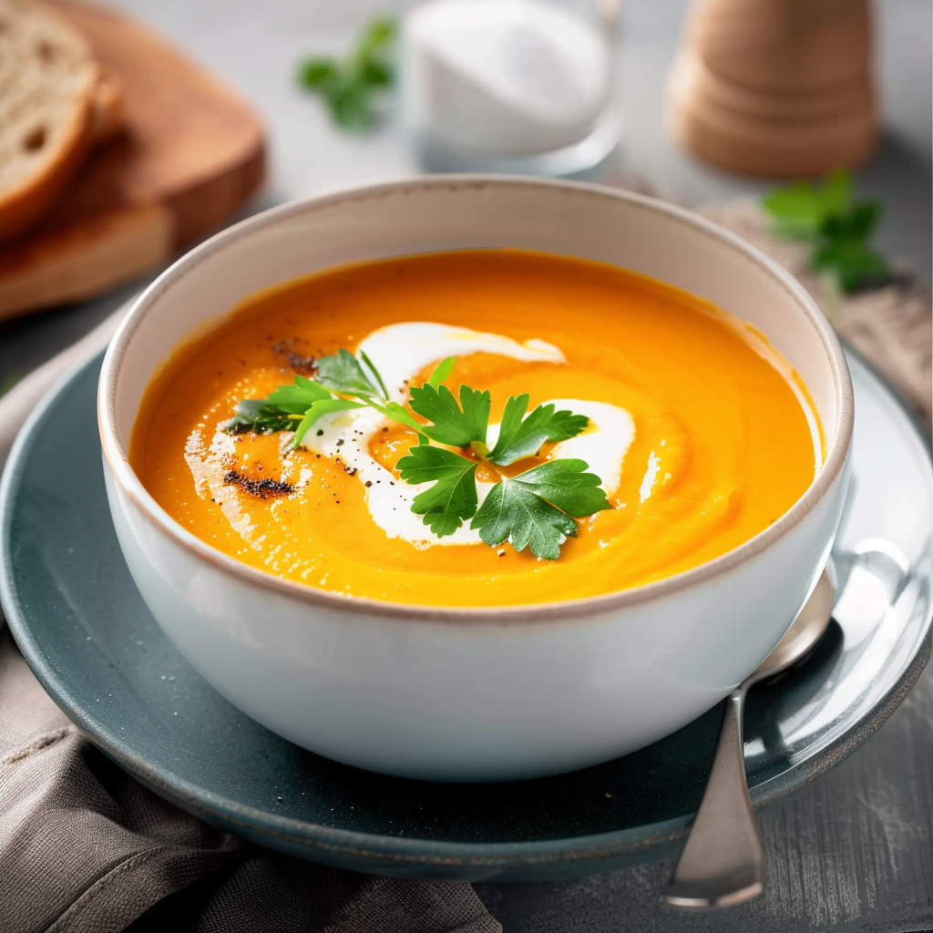 Soupe de Carotte à la Vache qui Rit Depuis recettemoderne.com