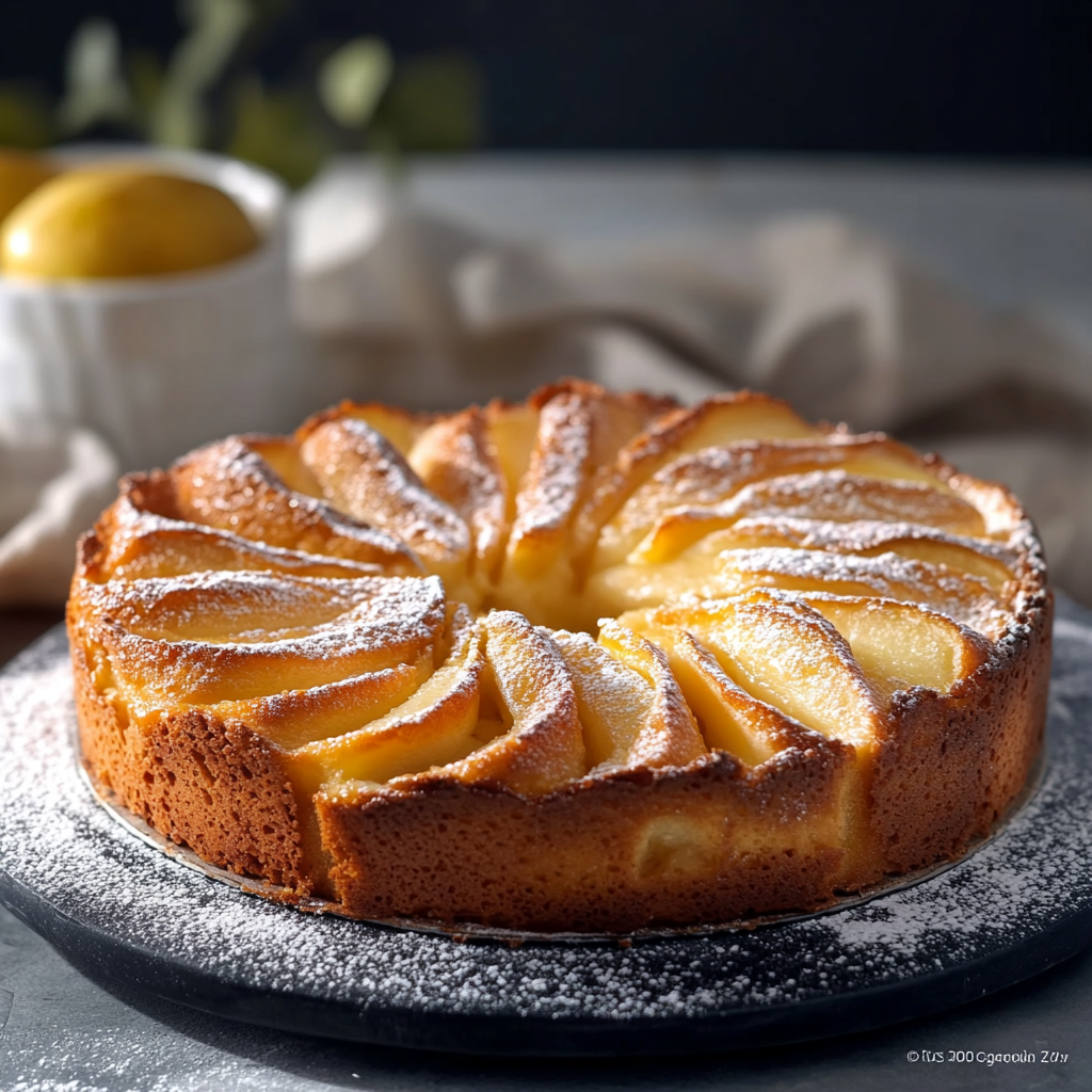 gâteau au yaourt et aux pommes