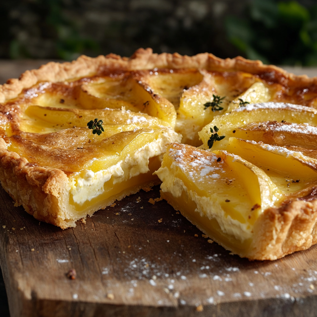 tarte aux pommes façon quiche