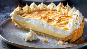 Tarte à la crème pâtissière à la noix de coco