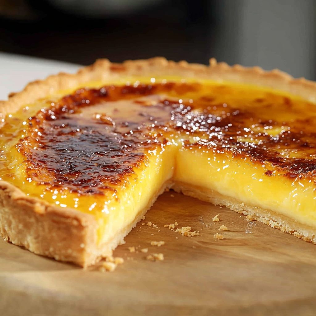 Tarte crème brûlée citron