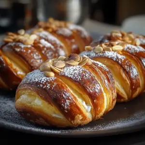 brioches à la crème et aux amandes