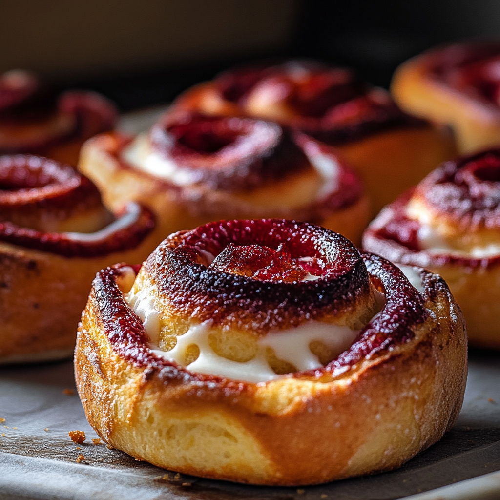 Petits Pains à la Cannelle Rouge Velours