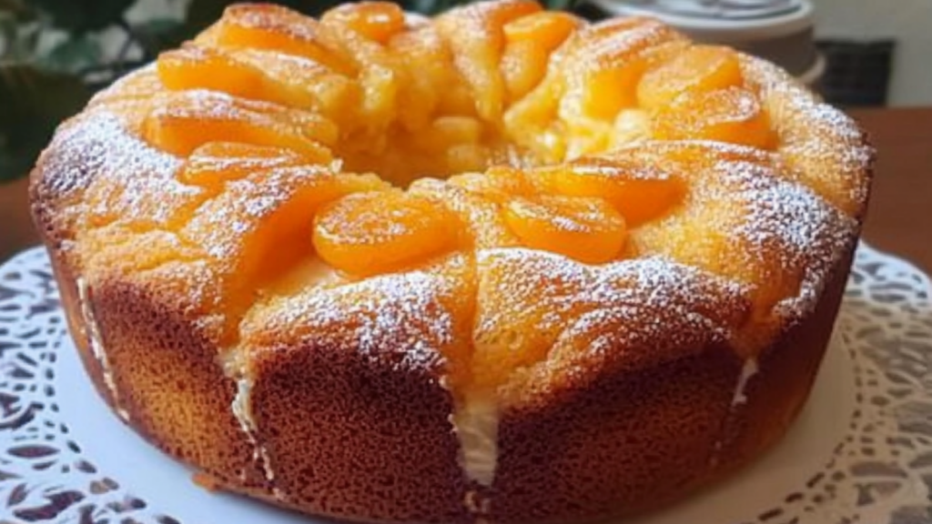 Cake au yaourt aux abricots