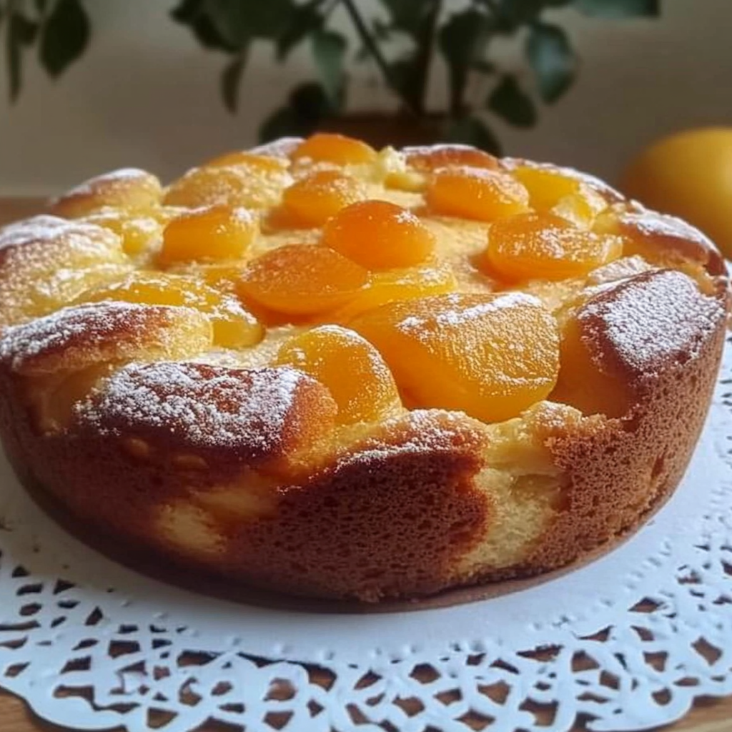 Cake au yaourt aux abricots