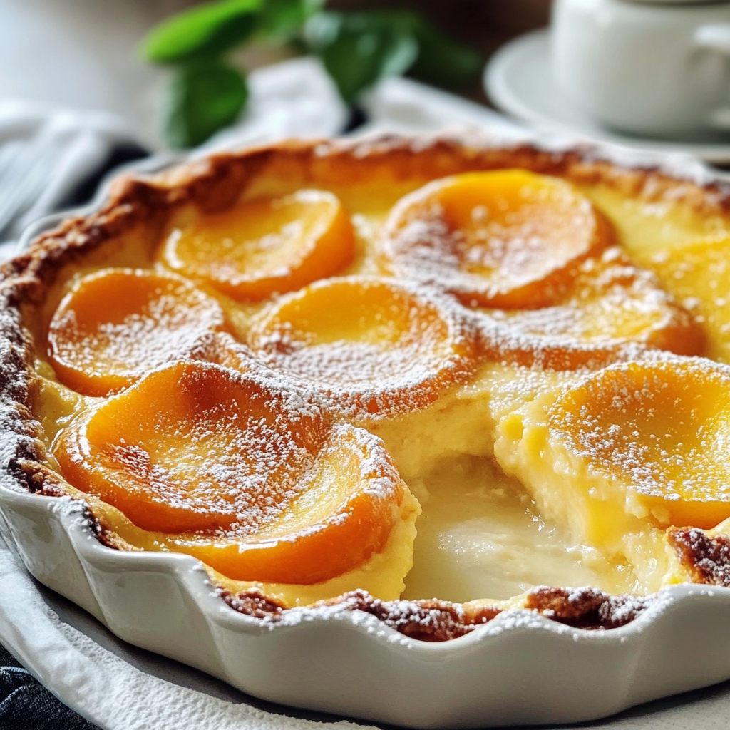 clafoutis aux abricots sans matière grasse