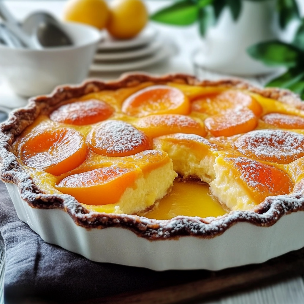 clafoutis aux abricots sans matière grasse