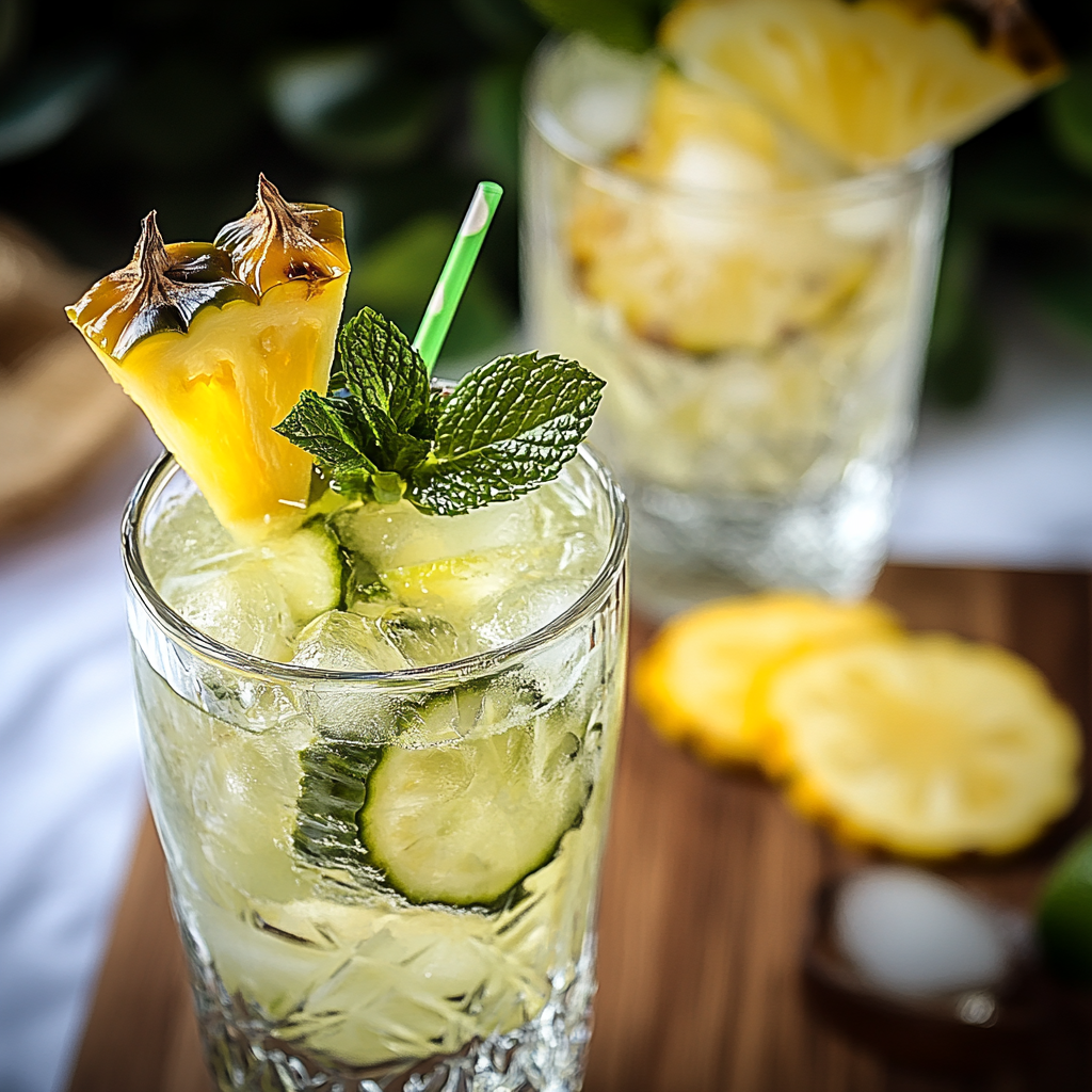 Cocktail Mojito à l'Ananas