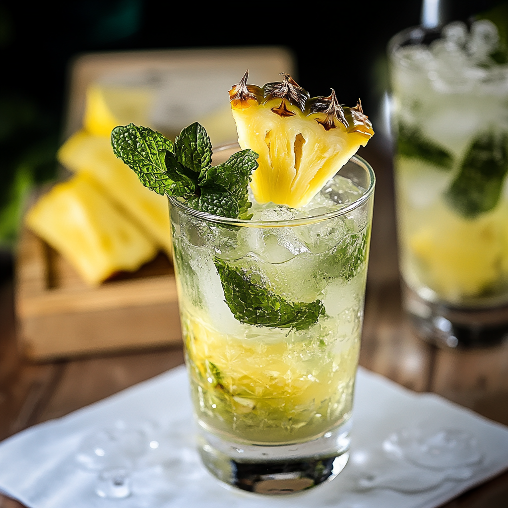 Cocktail Mojito à l'Ananas