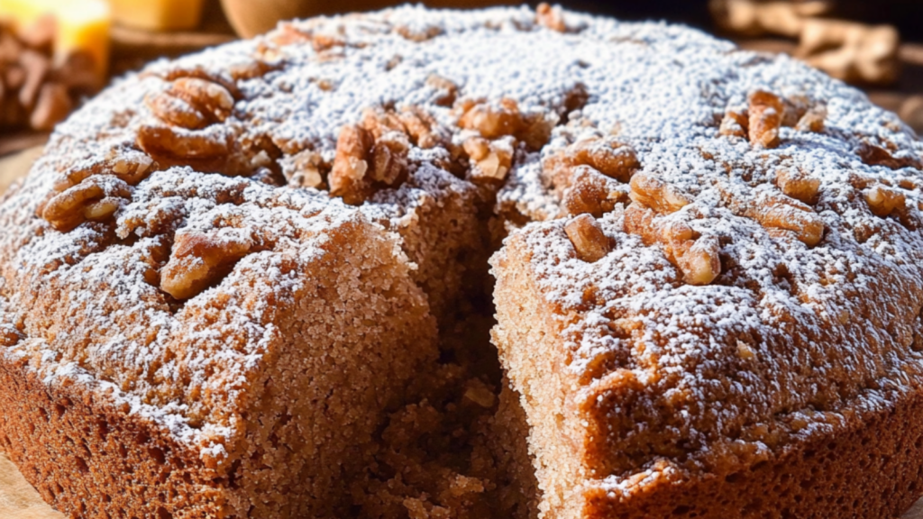 Gâteau moelleux aux noix