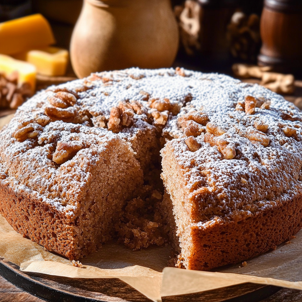 Gâteau moelleux aux noix