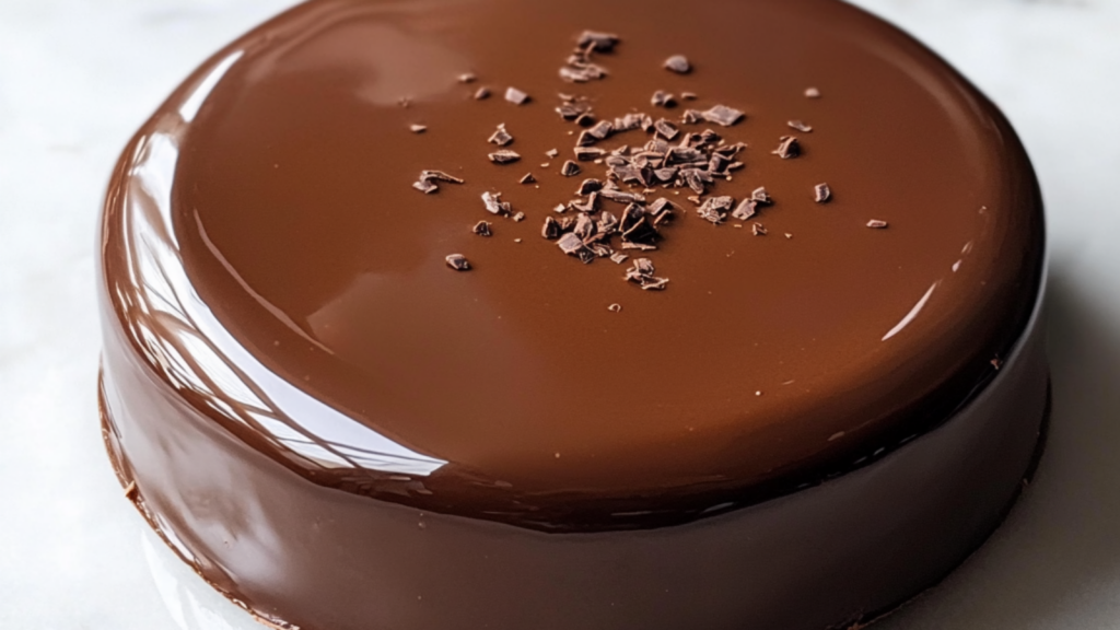 le Glaçage Miroir au Chocolat