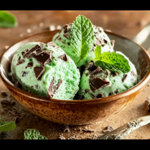 Glace Menthe Chocolat Maison