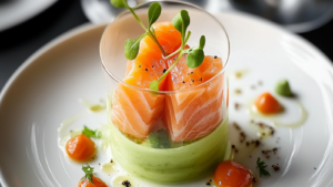 Mousse d'asperges au saumon fumé