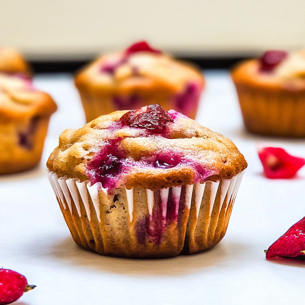 les Muffins légers aux fraises