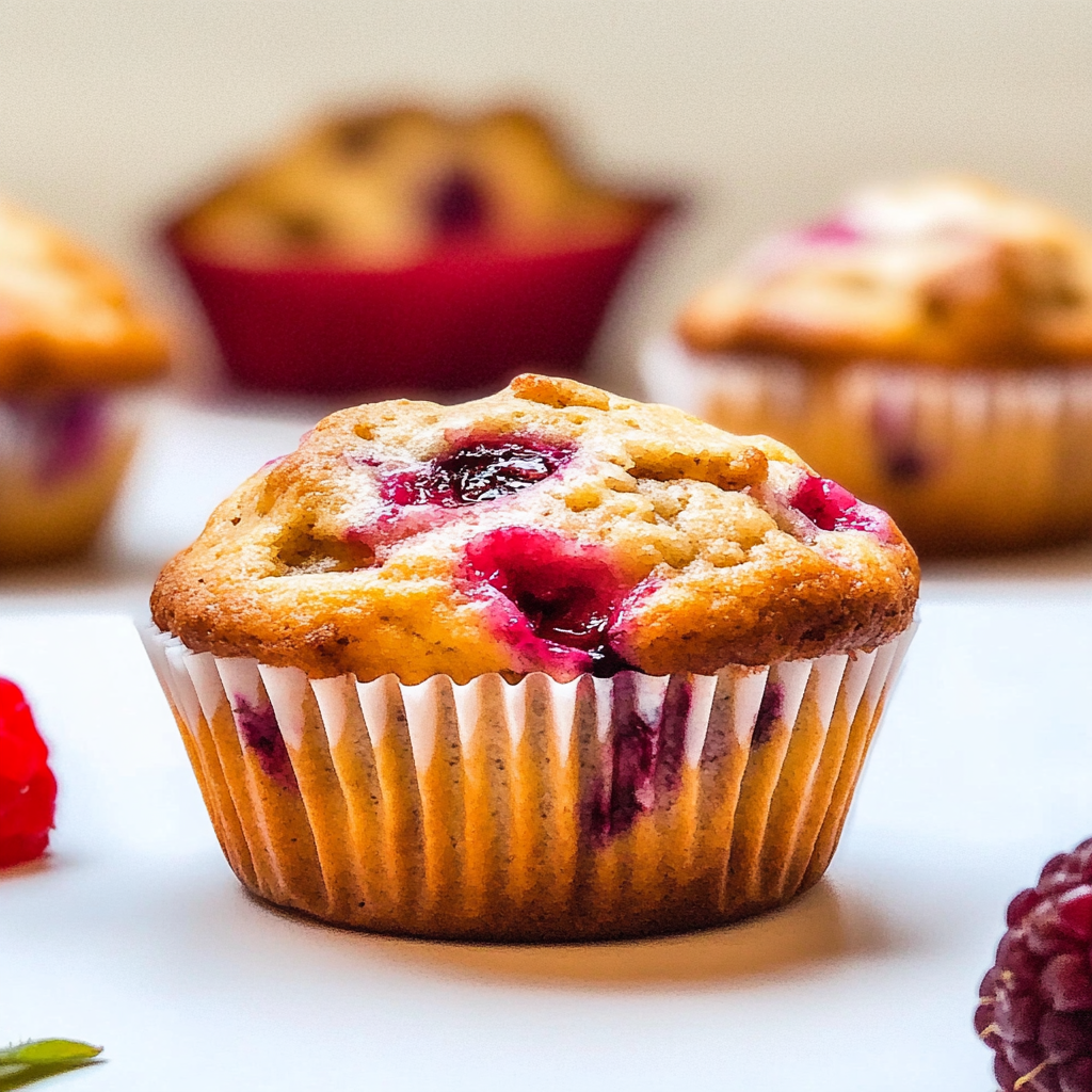 les Muffins légers aux fraises