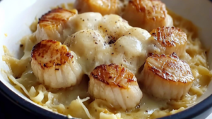 le Noix de Saint-Jacques fondue de Poireaux