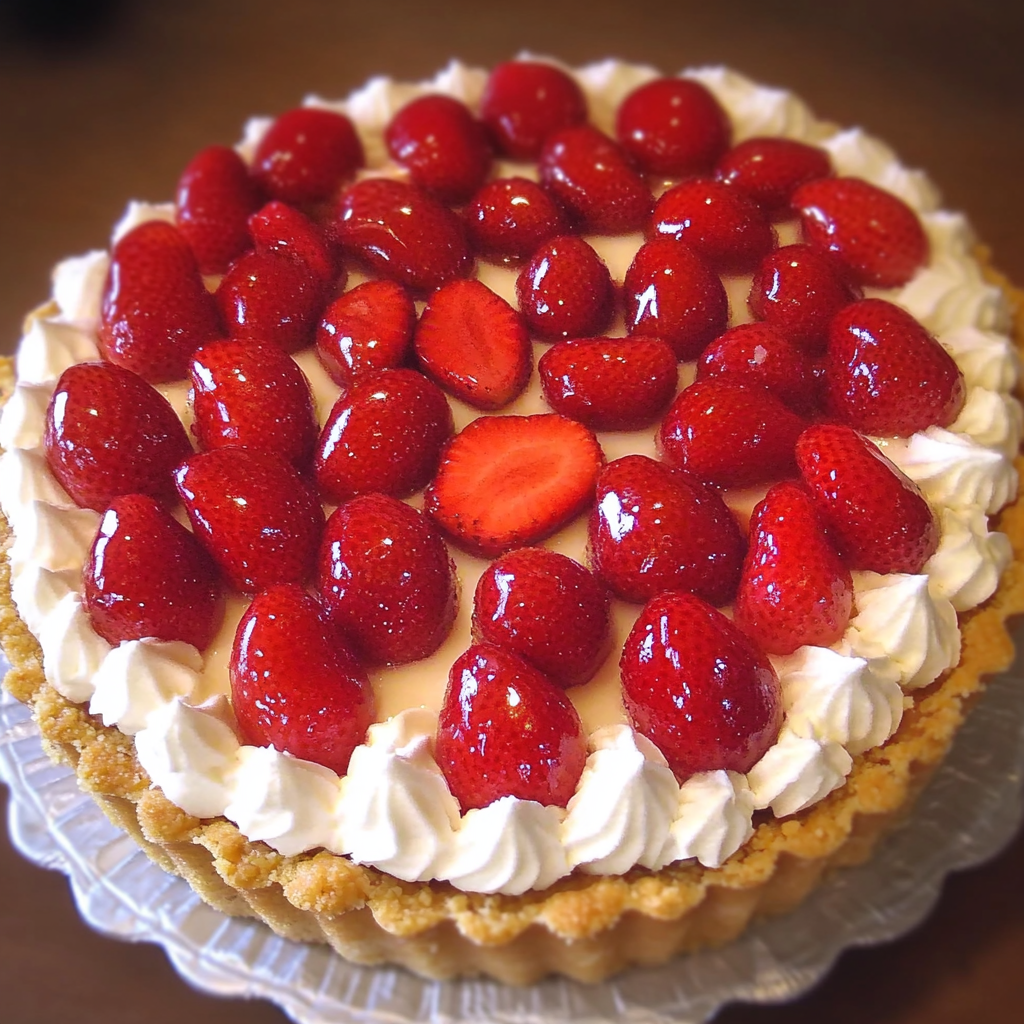 la tarte aux fraises chantilly