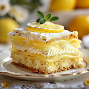 Gâteau au Citron Éclair Sans Cuisson Depuis recettemoderne.com