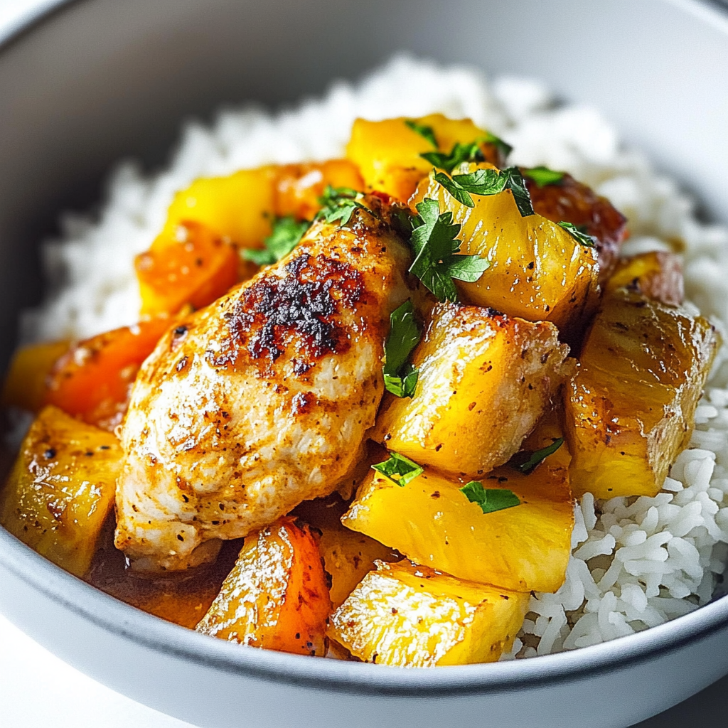 poulet ananas riz
