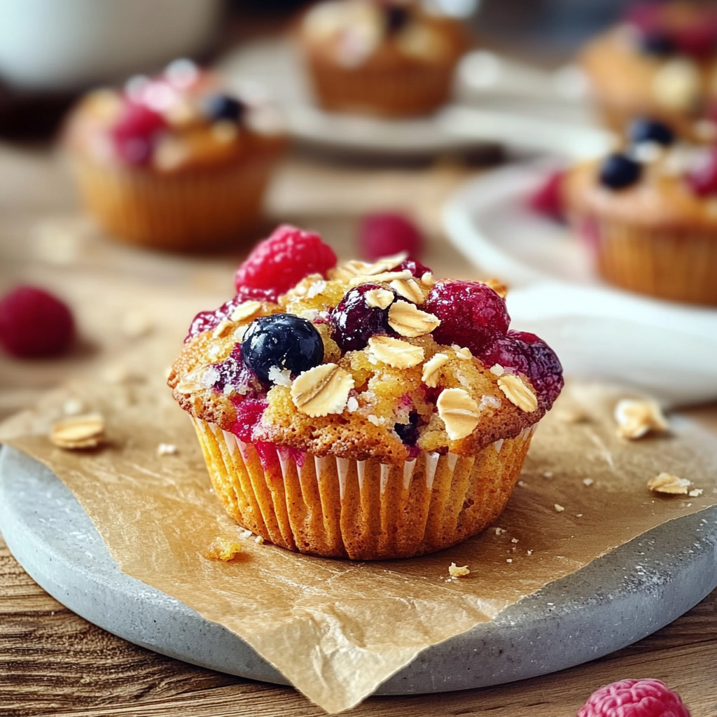 Muffins aux fruits et sirop d'érable