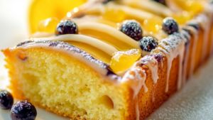 gâteau myrtille amande citron